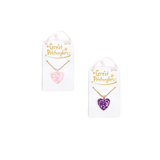 Picture of BOUTIQUE GLITTER HEART NECKLACE